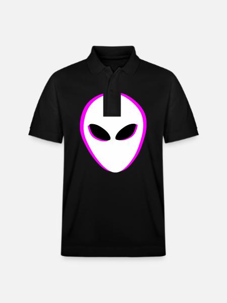 Aliens Alien Head - Stanley/Stella Unisex Organic Polo Shirt PREPSTER - black