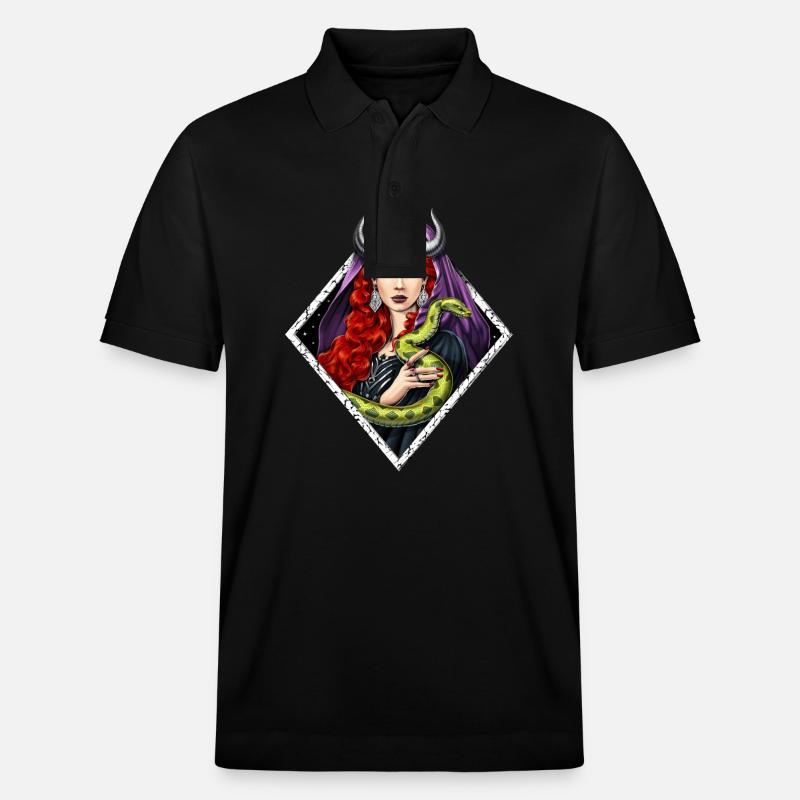 Déesse Lilith - Polo PREPSTER bio Stanley/Stella Unisexe - noir