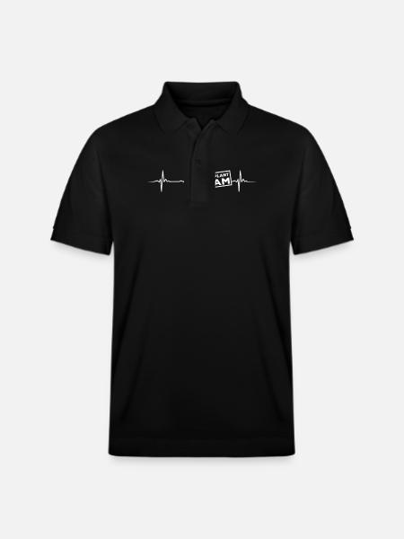 TraTransplantation Team Heartbeat - Stanley/Stella Unisex Organic Polo Shirt PREPSTER - black