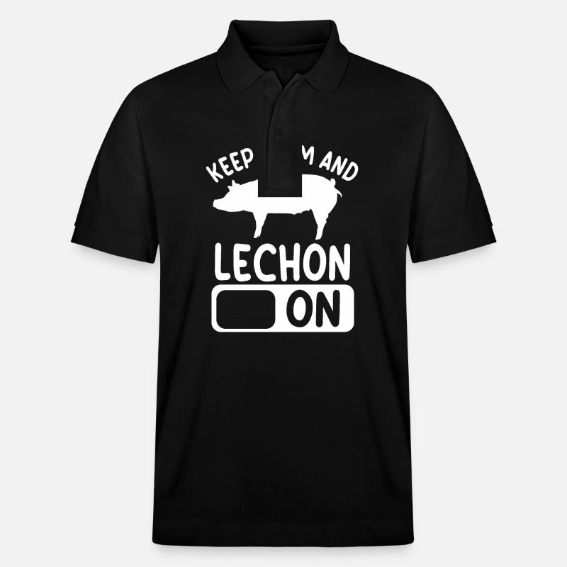 Conception de Lechon Lover - Polo PREPSTER bio Stanley/Stella Unisexe - noir