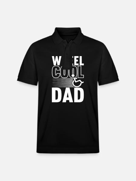 Rollstuhlfahrer Rollstuhl - Stanley/Stella Unisex Bio-Poloshirt PREPSTER - Schwarz