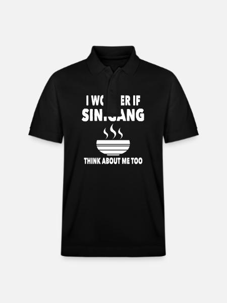 Funny Sinigang Saying - Stanley/Stella Unisex Organic Polo Shirt PREPSTER - black