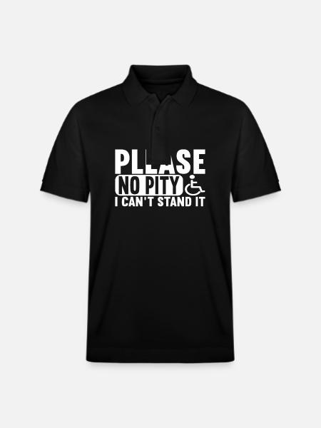 Rollstuhlfahrer Rollstuhl - Stanley/Stella Unisex Bio-Poloshirt PREPSTER - Schwarz