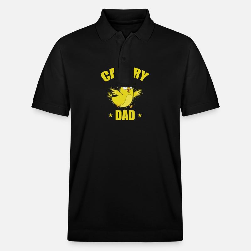 Canary Bird Dad - Stanley/Stella Unisex Bio-Poloshirt PREPSTER - Schwarz
