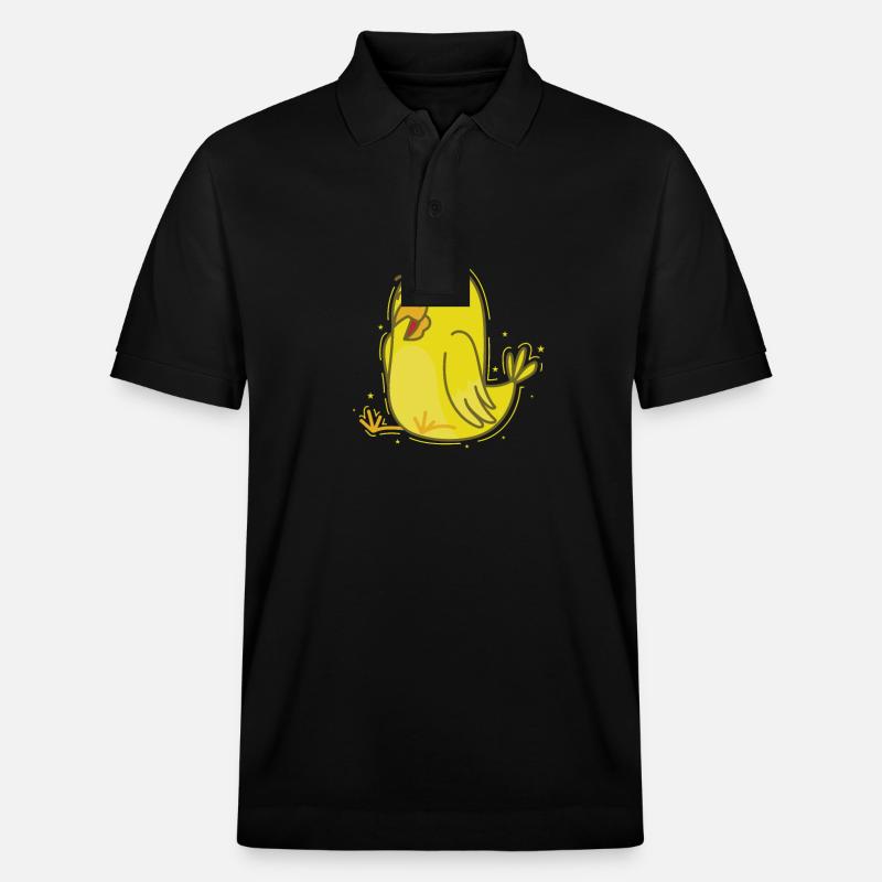 drôle de canari jaune - Polo PREPSTER bio Stanley/Stella Unisexe - noir