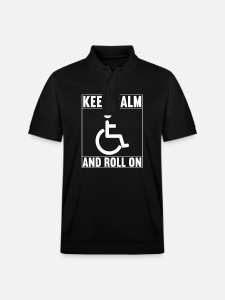 Wheelchair users Wheelchair - Stanley/Stella Unisex Organic Polo Shirt PREPSTER - black