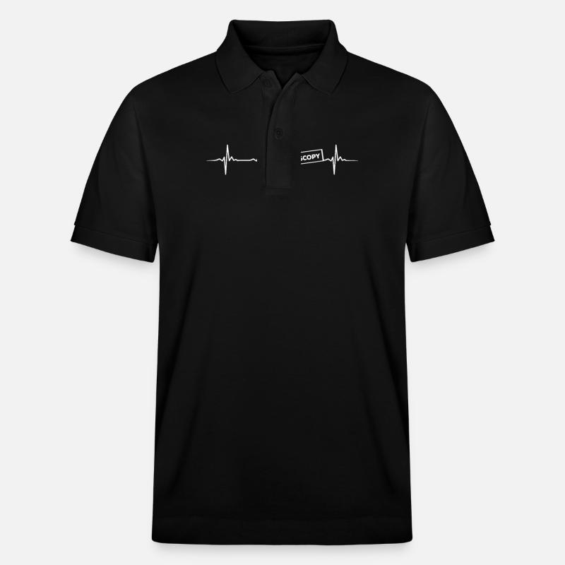 EndoscopybeforeEndoscopy Heartbeat - Stanley/Stella Unisex Organic Polo Shirt PREPSTER - black