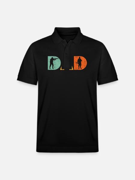 Hunting Father - Experience in Nature - Stanley/Stella Unisex Organic Polo Shirt PREPSTER - black