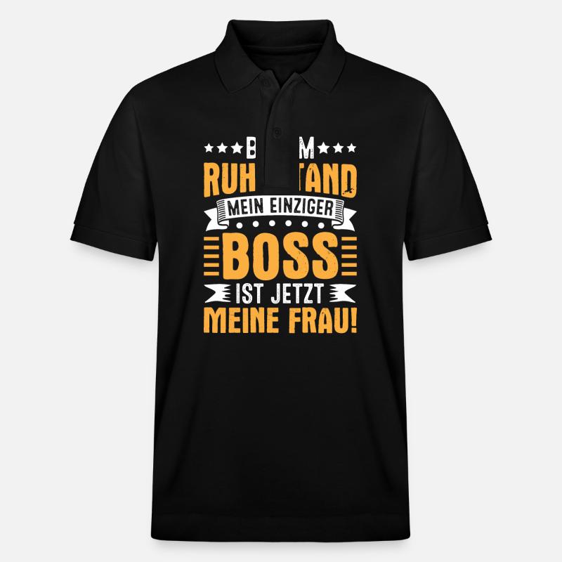 Witziges Ruhestand Abschiedsgeschenk - Stanley/Stella Unisex Bio-Poloshirt PREPSTER - Schwarz