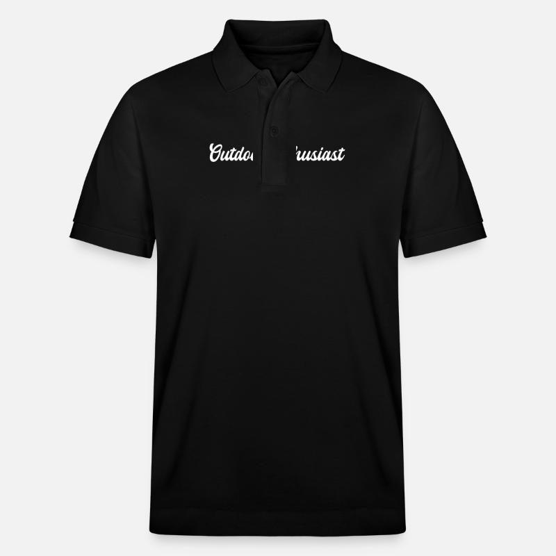 Camping - Passionné de plein air - Polo PREPSTER bio Stanley/Stella Unisexe - noir