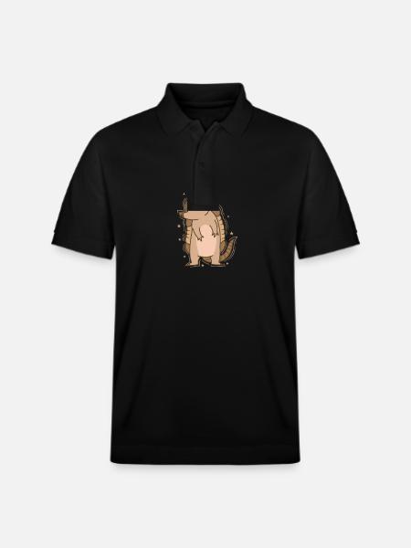 friendly armadillo - Stanley/Stella Unisex Organic Polo Shirt PREPSTER - black
