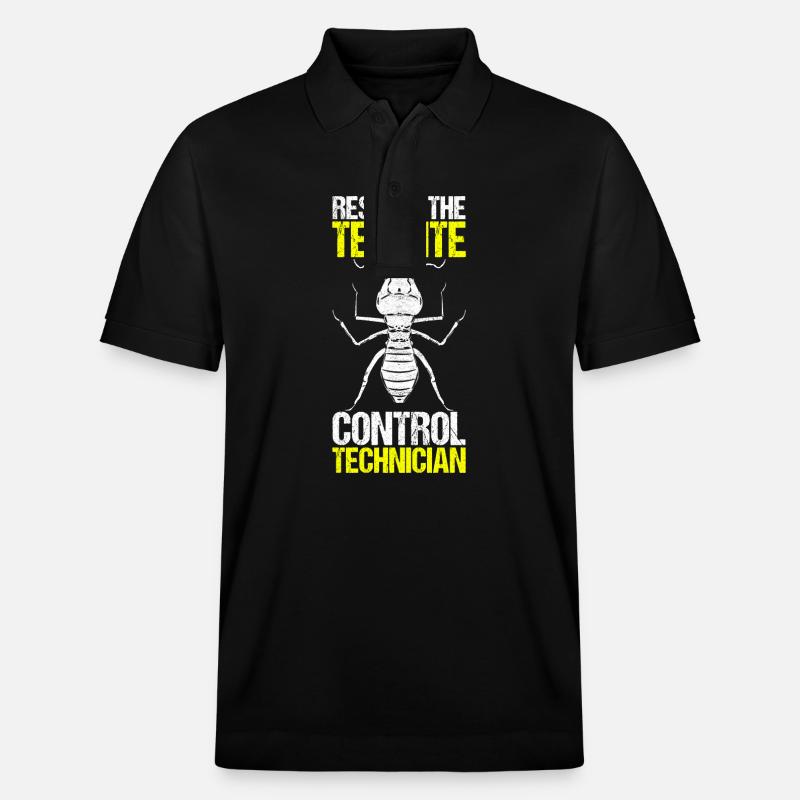 Schädlingsbekämpfung Kammerjäger - Stanley/Stella Unisex Bio-Poloshirt PREPSTER - Schwarz