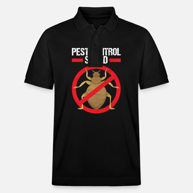 Pest Control Exterminator - Stanley/Stella Unisex Organic Polo Shirt PREPSTER - black