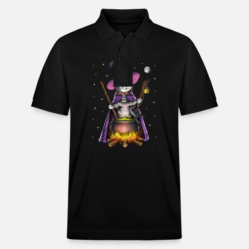 Sorcière du chat - Polo PREPSTER bio Stanley/Stella Unisexe - noir