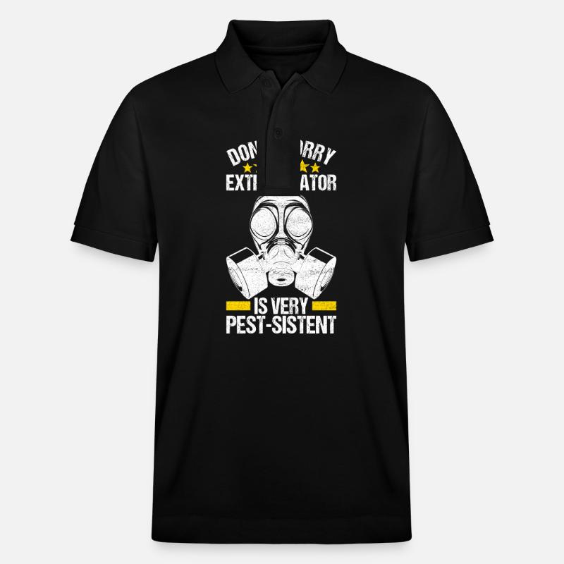Pest Control Exterminator - Stanley/Stella Unisex Organic Polo Shirt PREPSTER - black