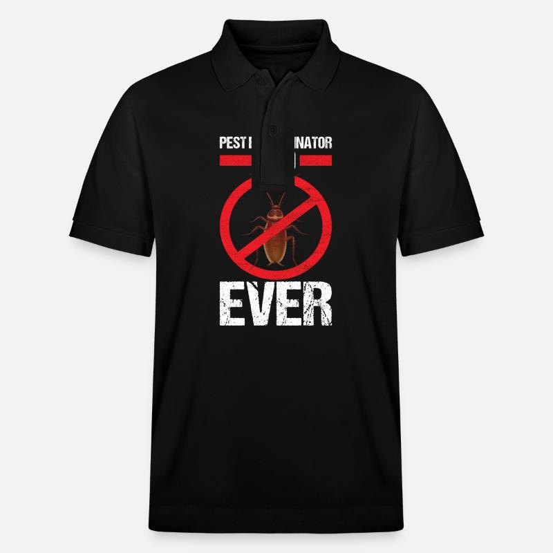 Pest Control Exterminator - Stanley/Stella Unisex Organic Polo Shirt PREPSTER - black