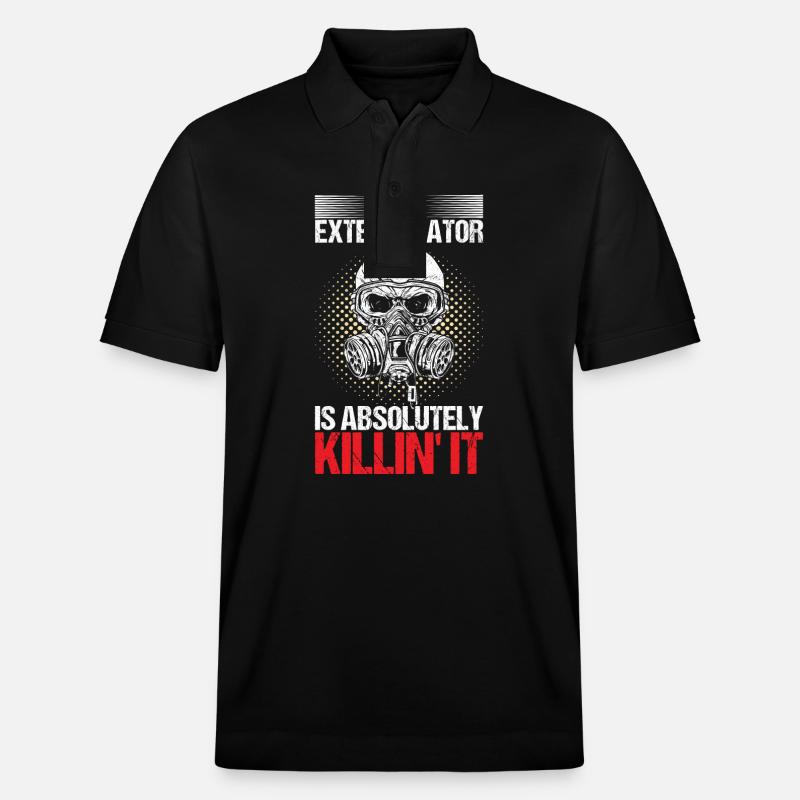 Schädlingsbekämpfung Kammerjäger - Stanley/Stella Unisex Bio-Poloshirt PREPSTER - Schwarz