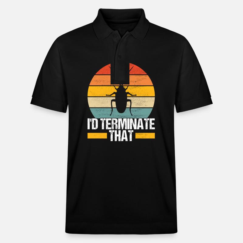 Schädlingsbekämpfung Kammerjäger - Stanley/Stella Unisex Bio-Poloshirt PREPSTER - Schwarz