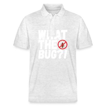 Schädlingsbekämpfung Kammerjäger - Stanley/Stella Unisex Bio-Poloshirt PREPSTER - Weiß meliert - Vorne - Roxy (174cm) & Andy (188cm)