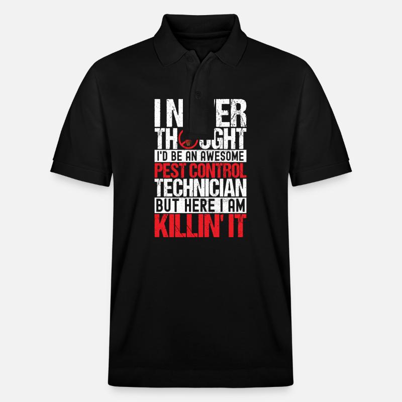 Schädlingsbekämpfung Kammerjäger - Stanley/Stella Unisex Bio-Poloshirt PREPSTER - Schwarz