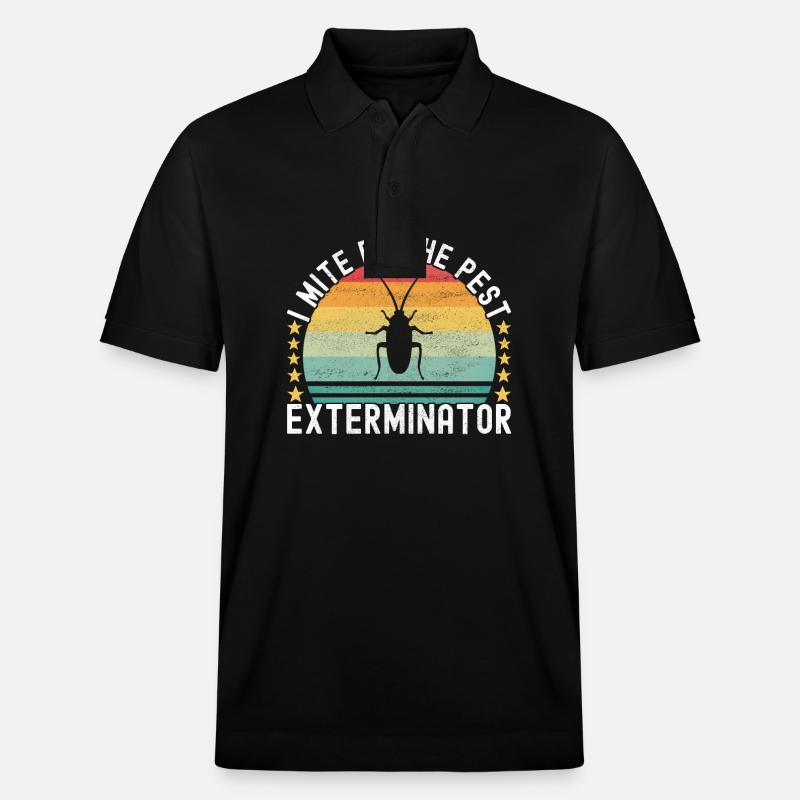 Pest Control Exterminator - Stanley/Stella Unisex Organic Polo Shirt PREPSTER - black