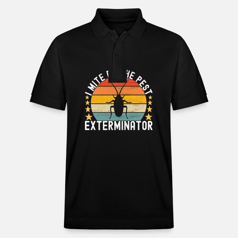 Pest Control Exterminator - Stanley/Stella Unisex Organic Polo Shirt PREPSTER - black