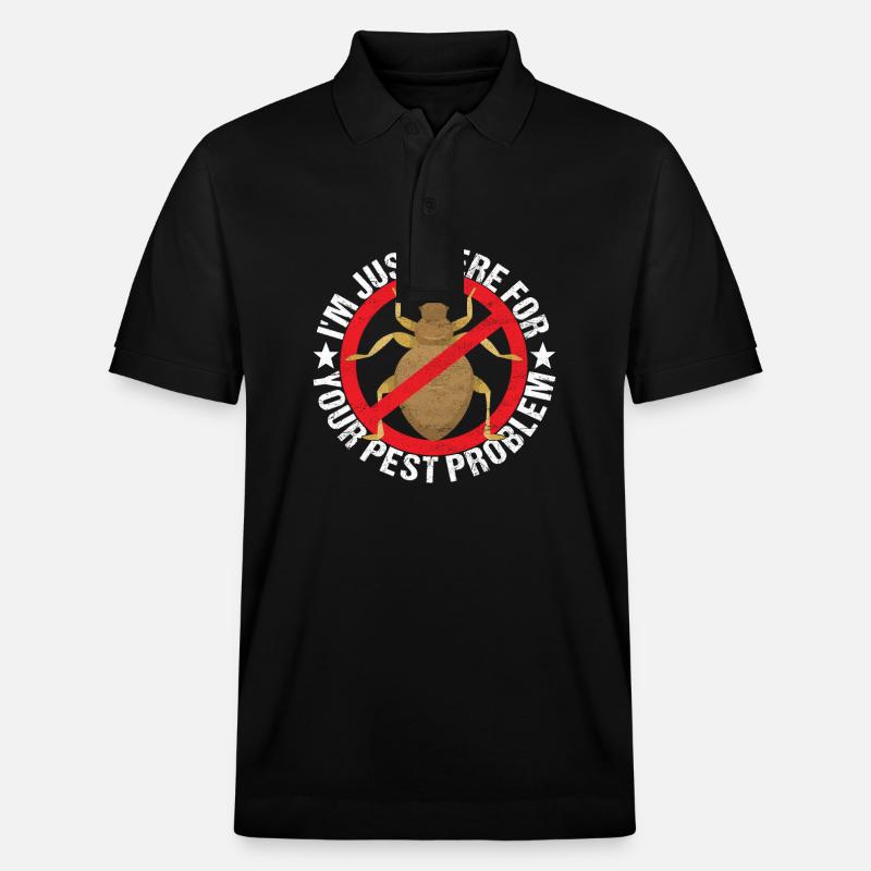 Schädlingsbekämpfung Kammerjäger - Stanley/Stella Unisex Bio-Poloshirt PREPSTER - Schwarz