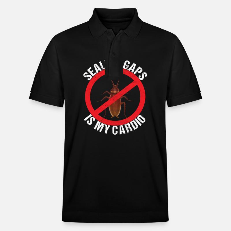 Pest Control Exterminator - Stanley/Stella Unisex Organic Polo Shirt PREPSTER - black