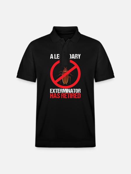 Pest Control Exterminator - Stanley/Stella Unisex Organic Polo Shirt PREPSTER - black