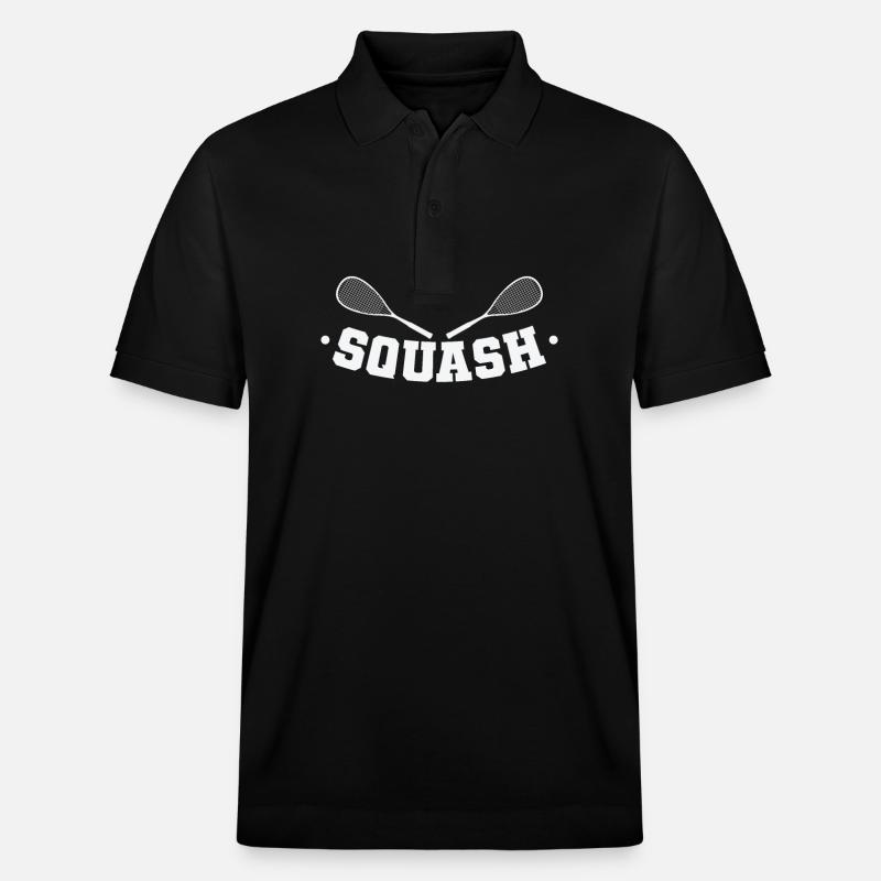 Squash spielen im Duell - Stanley/Stella Unisex Bio-Poloshirt PREPSTER - Schwarz