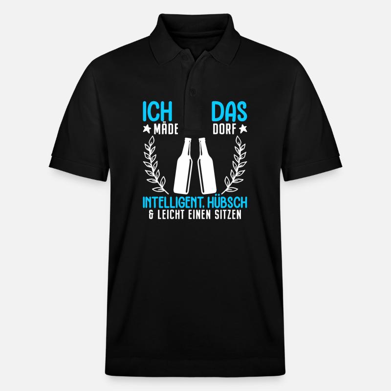 Mädel vom Dorf - Stanley/Stella Unisex Bio-Poloshirt PREPSTER - Schwarz