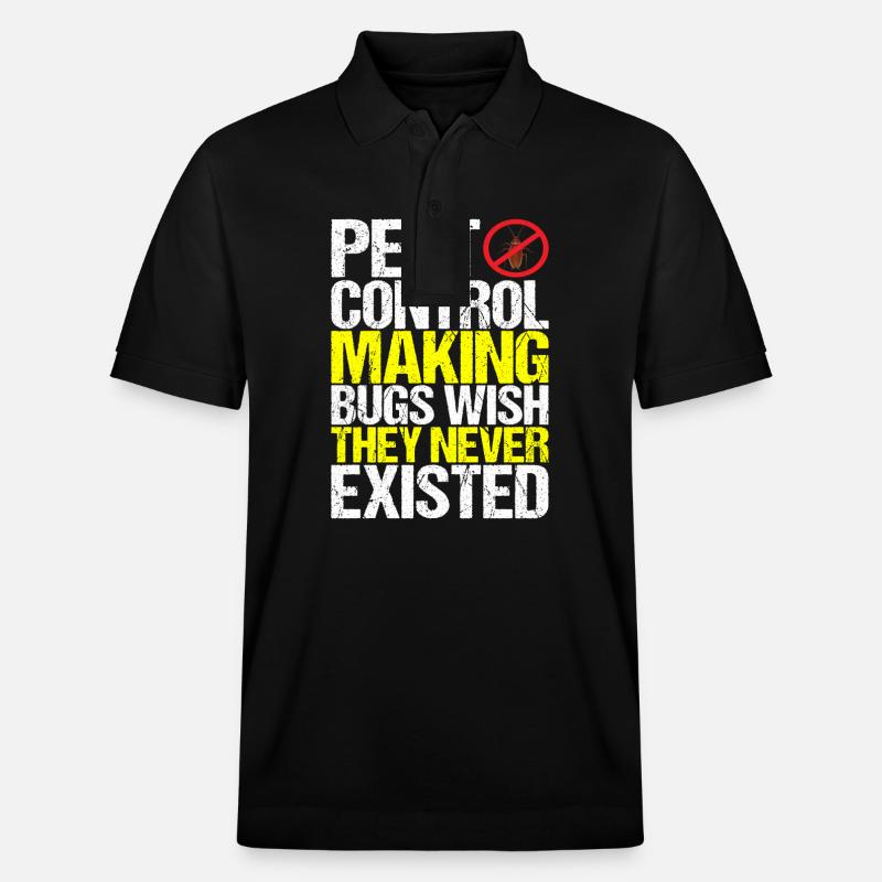Pest Control Exterminators - Stanley/Stella Unisex Organic Polo Shirt PREPSTER - black