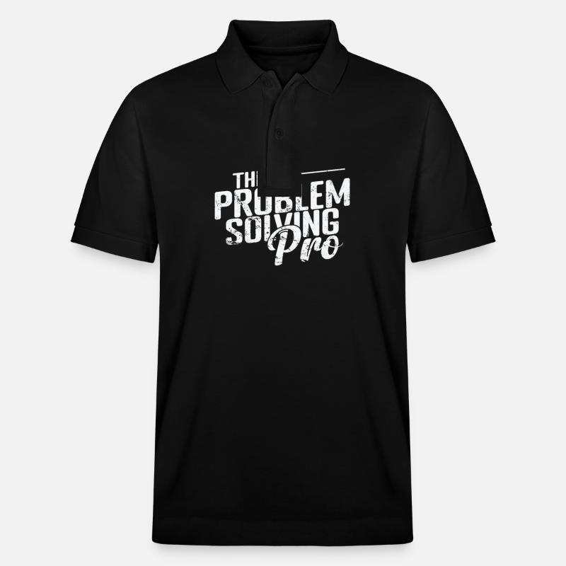 The Problem-Solving Pro - Stanley/Stella Unisex Organic Polo Shirt PREPSTER - black
