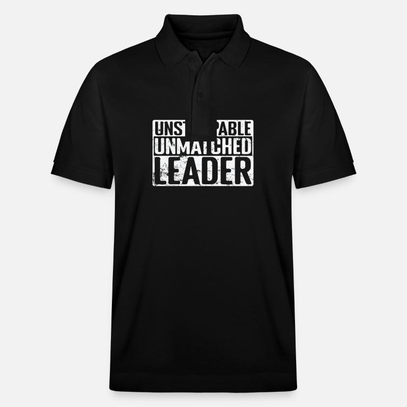 Unstoppable, Unmatched Leader - Stanley/Stella Unisex Bio-Poloshirt PREPSTER - Schwarz