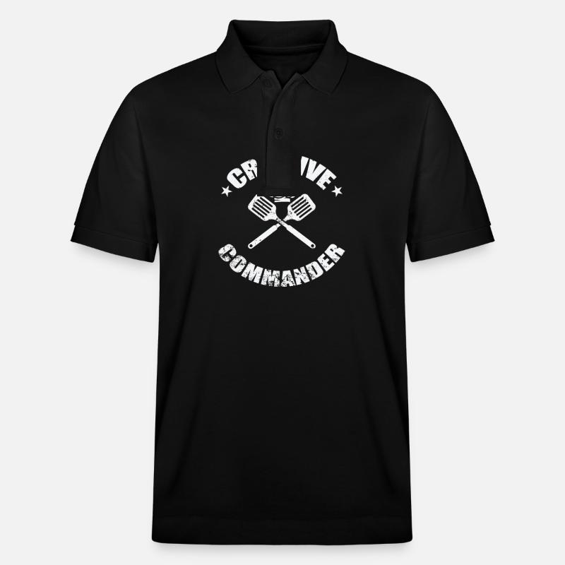 Creative Commander - Stanley/Stella Unisex Organic Polo Shirt PREPSTER - black