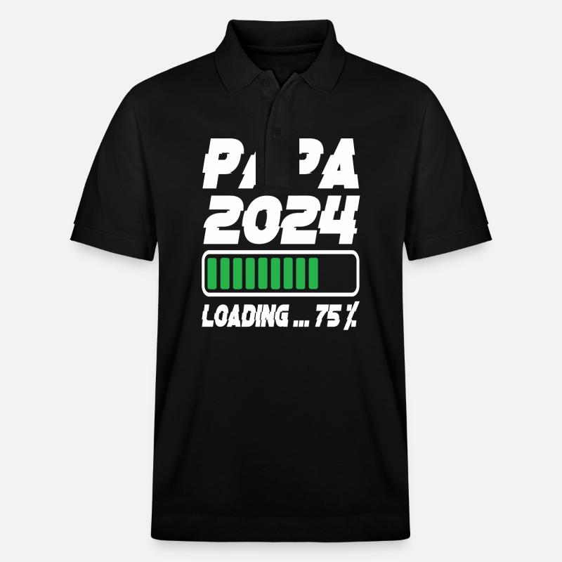 Papa 2024 Loading - Stanley/Stella Unisex Organic Polo Shirt PREPSTER - black