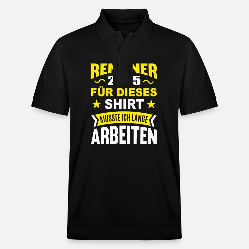 Retraités 2025 - Polo PREPSTER bio Stanley/Stella Unisexe - noir