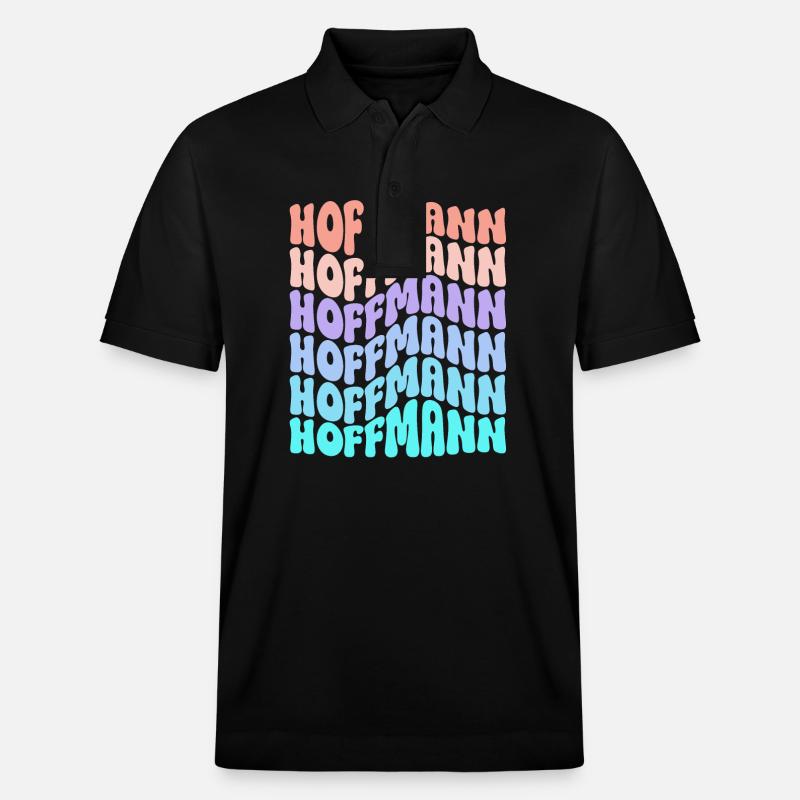 Cadeau de famille Hoffmann Retro - Polo PREPSTER bio Stanley/Stella Unisexe - noir