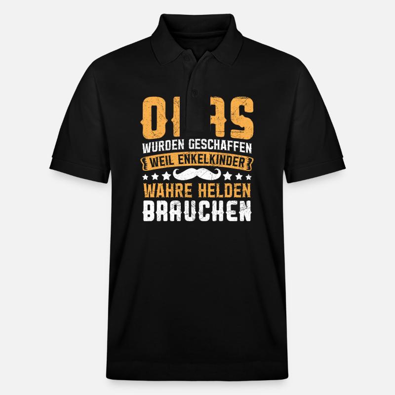 OPAS WURDEN GESCHAFFEN WEIL - Stanley/Stella Unisex Bio-Poloshirt PREPSTER - Schwarz