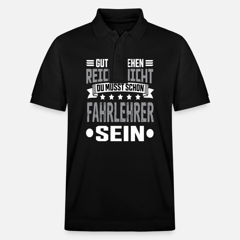 Fahrlehrer - Stanley/Stella Unisex Bio-Poloshirt PREPSTER - Schwarz