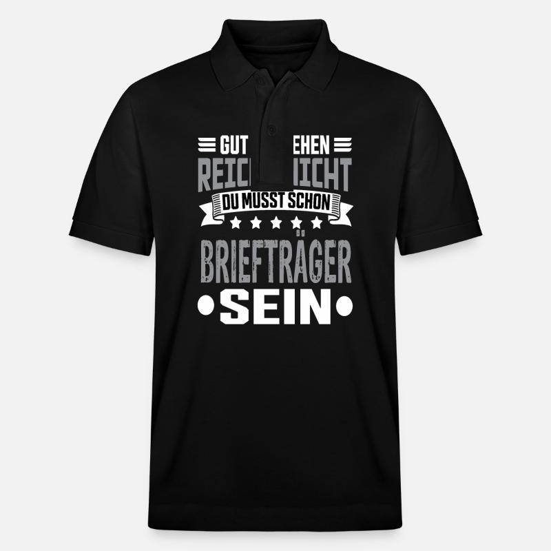 Briefträger - Stanley/Stella Unisex Bio-Poloshirt PREPSTER - Schwarz