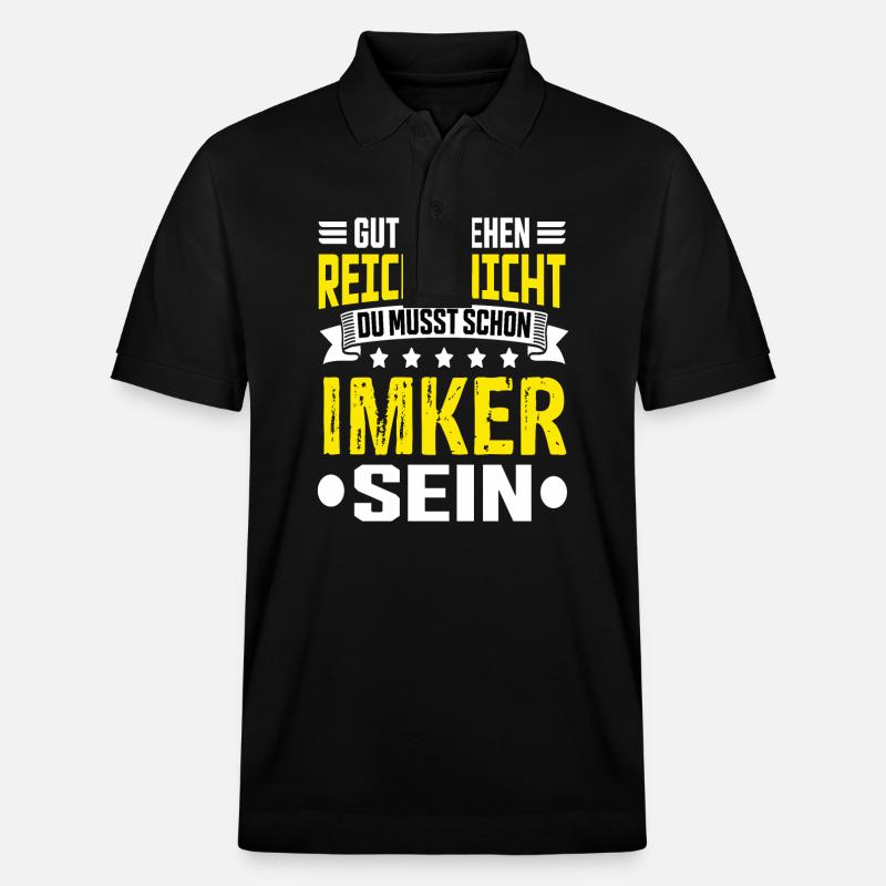 Imker - Stanley/Stella Unisex Bio-Poloshirt PREPSTER - Schwarz