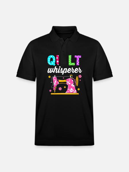 Sewing Machine Seamstress - Stanley/Stella Unisex Organic Polo Shirt PREPSTER - black