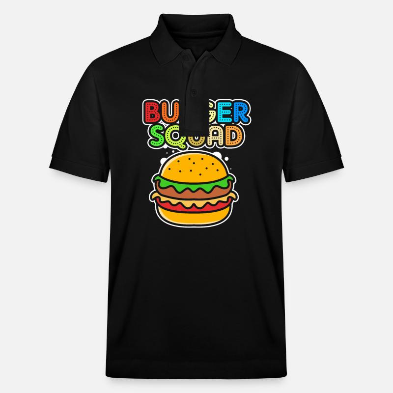 Cheeseburger Burger - Stanley/Stella Unisex Bio-Poloshirt PREPSTER - Schwarz