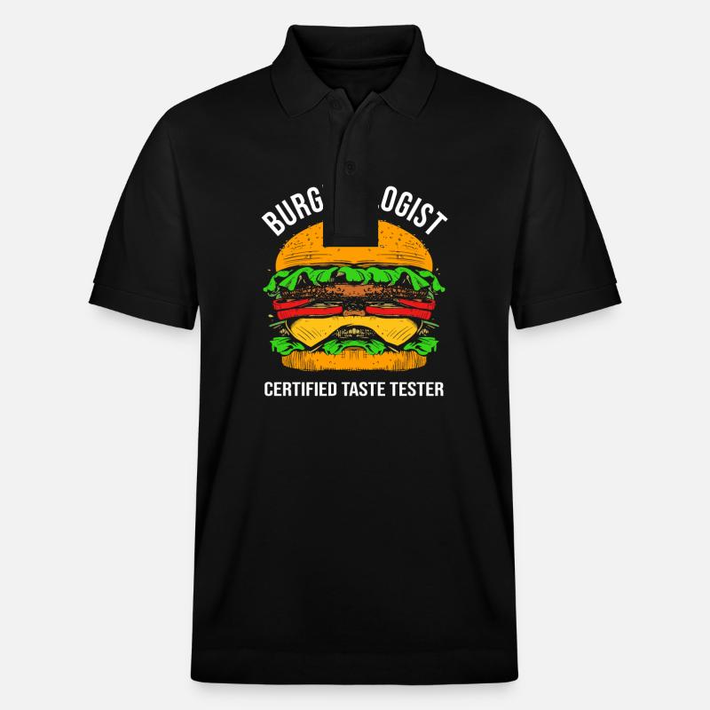 Cheeseburger - Polo PREPSTER bio Stanley/Stella Unisexe - noir