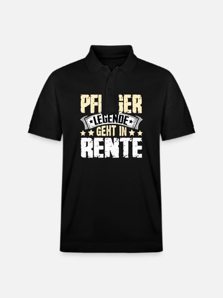 Nurse legend retires - Stanley/Stella Unisex Organic Polo Shirt PREPSTER - black