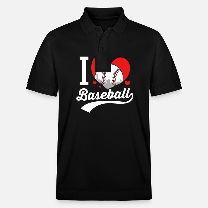 Baseball - Stanley/Stella Unisex Bio-Poloshirt PREPSTER - Schwarz