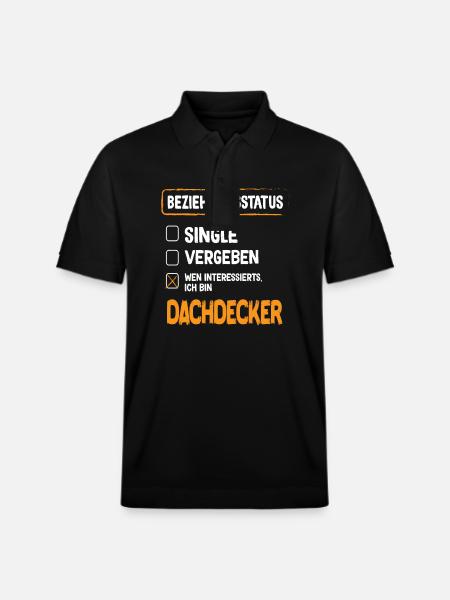 Roofer Relationship Status - Stanley/Stella Unisex Organic Polo Shirt PREPSTER - black