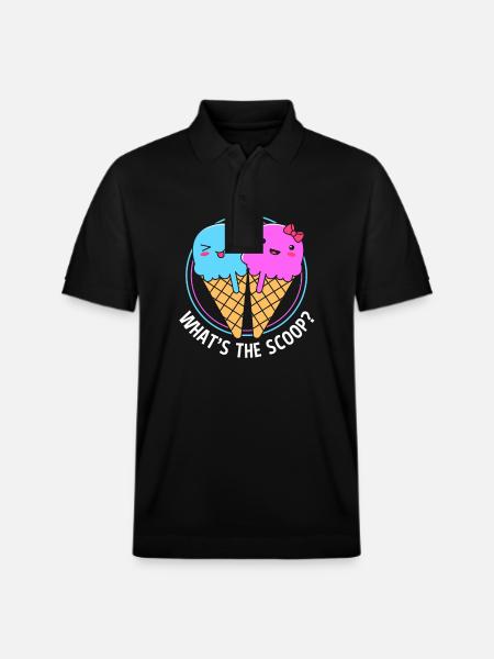 Køn afslører babyshower - Stanley/Stella PREPSTER økologisk unisex poloshirt - sort