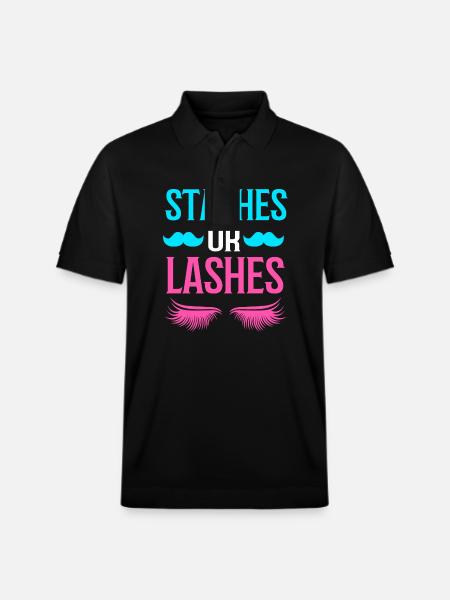 Køn afslører babyshower - Stanley/Stella PREPSTER økologisk unisex poloshirt - sort